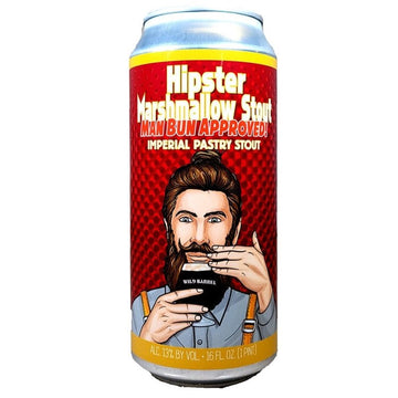 Wild Barrel Brewing 'Hipster Marshmallow Stout' Imperial Pastry Stout Beer 4-Pack - LoveScotch.com