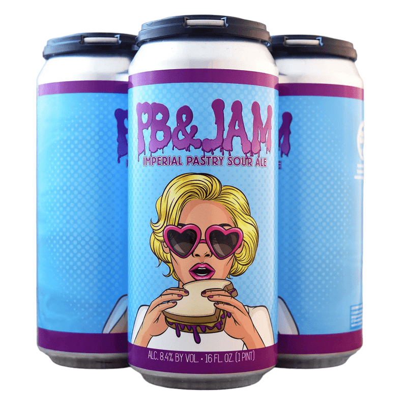 Wild Barrel Brewing 'PB & Jam' Imperial Pastry Sour Ale Beer 4-Pack - LoveScotch.com