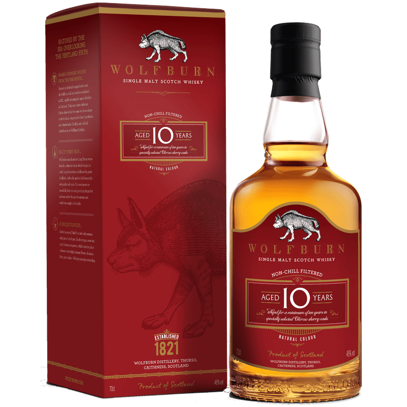 Wolfburn 10 Years Old Single Malt Scotch Whisky - LoveScotch.com 