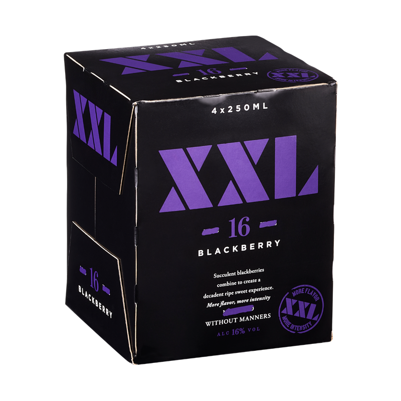 XXL Blackberry Moscato Flavored Wine 4-Pack - LoveScotch.com