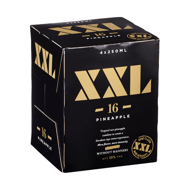 XXL Pineapple Moscato Flavored Wine 4-Pack - LoveScotch.com