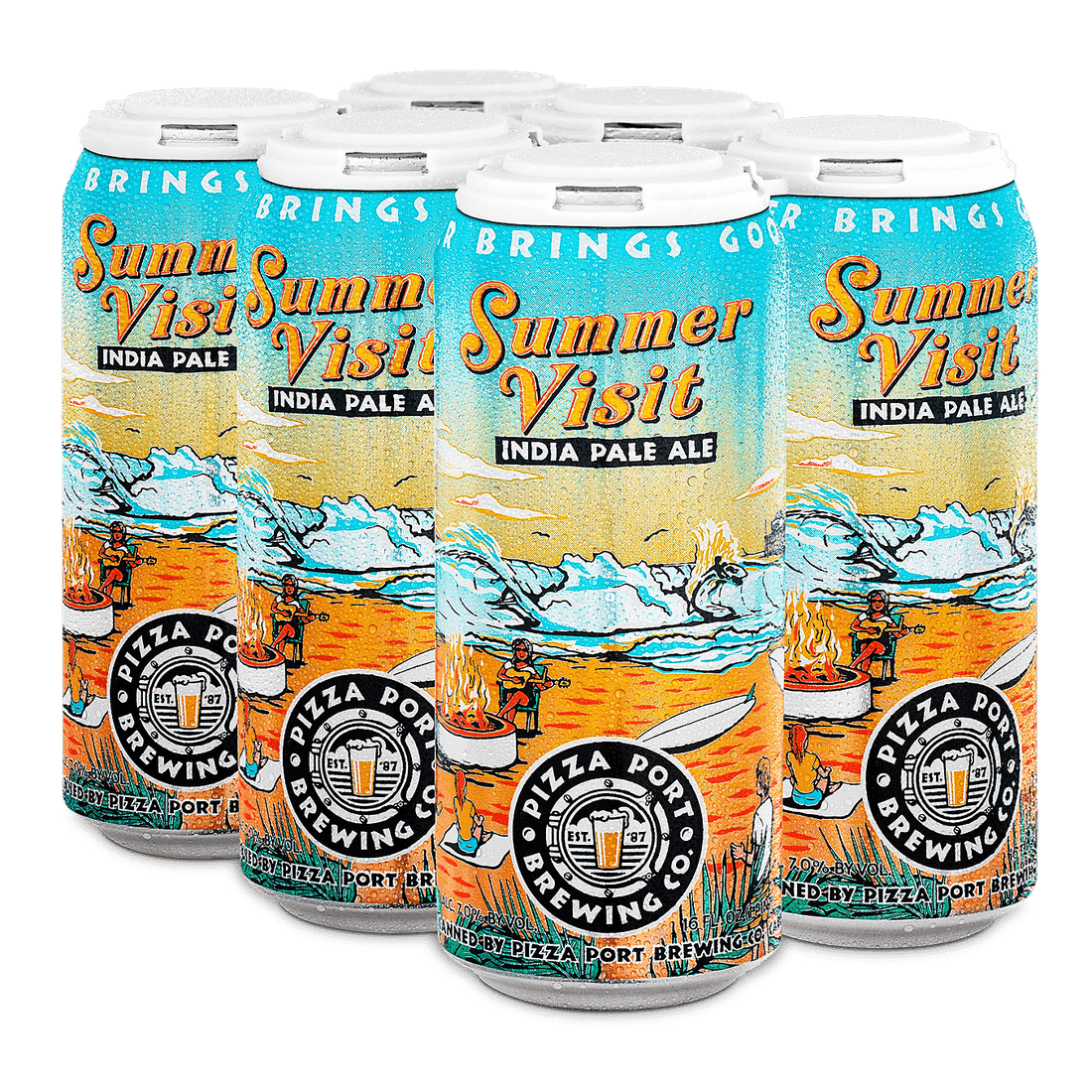 Pizza Port Brewing Co. Rotating IPA 6-pack Cans - LoveScotch.com