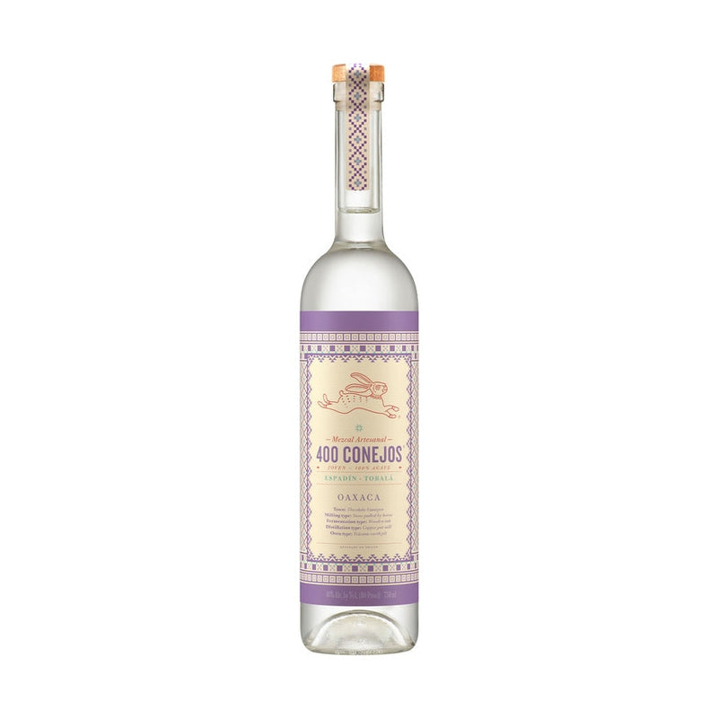 400 Conejos Espadin-Tobala Mezcal Joven bottle