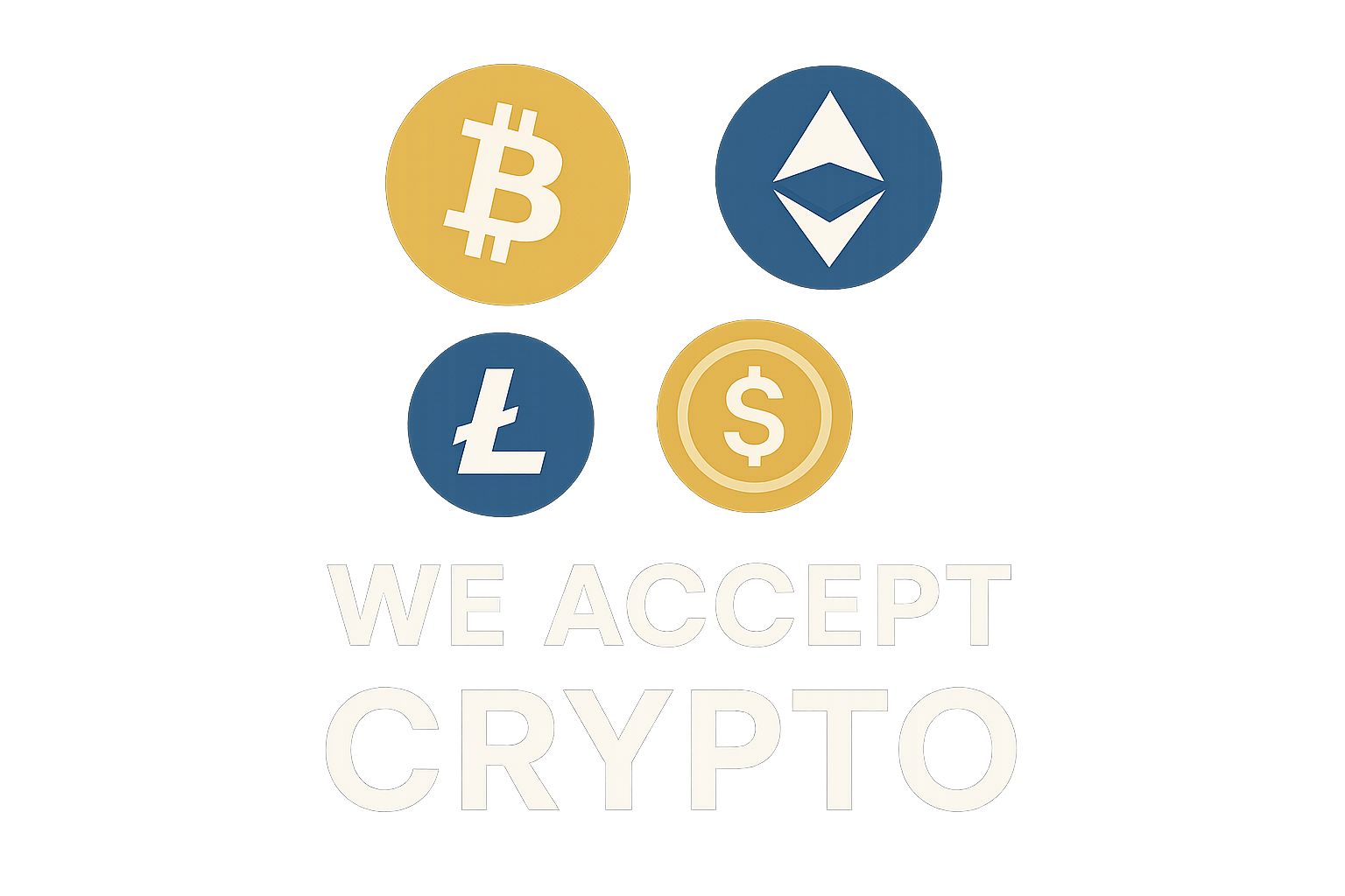 we accept crypto icon
