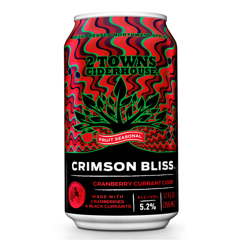 2 Towns Ciderhouse Crimson Bliss Cider 6-Pack - LoveScotch.com