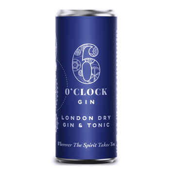 6 O'Clock London Dry Gin & Tonic Cocktail 4-Pack - LoveScotch.com