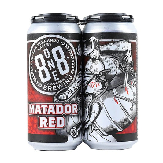 8one8 Brewing 'Matador Red' American Red Ale Beer 4-Pack - LoveScotch.com