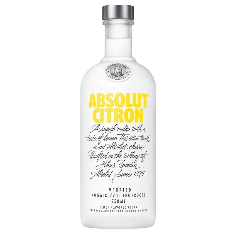 Absolut Citron Lemon Flavored Vodka - LoveScotch.com