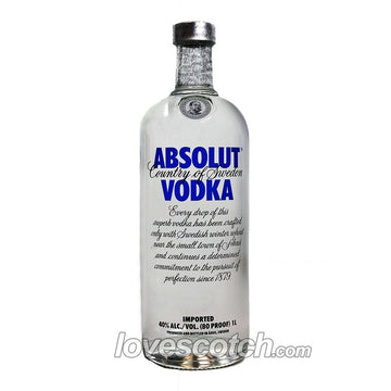 Absolut Vodka Liter - LoveScotch.com