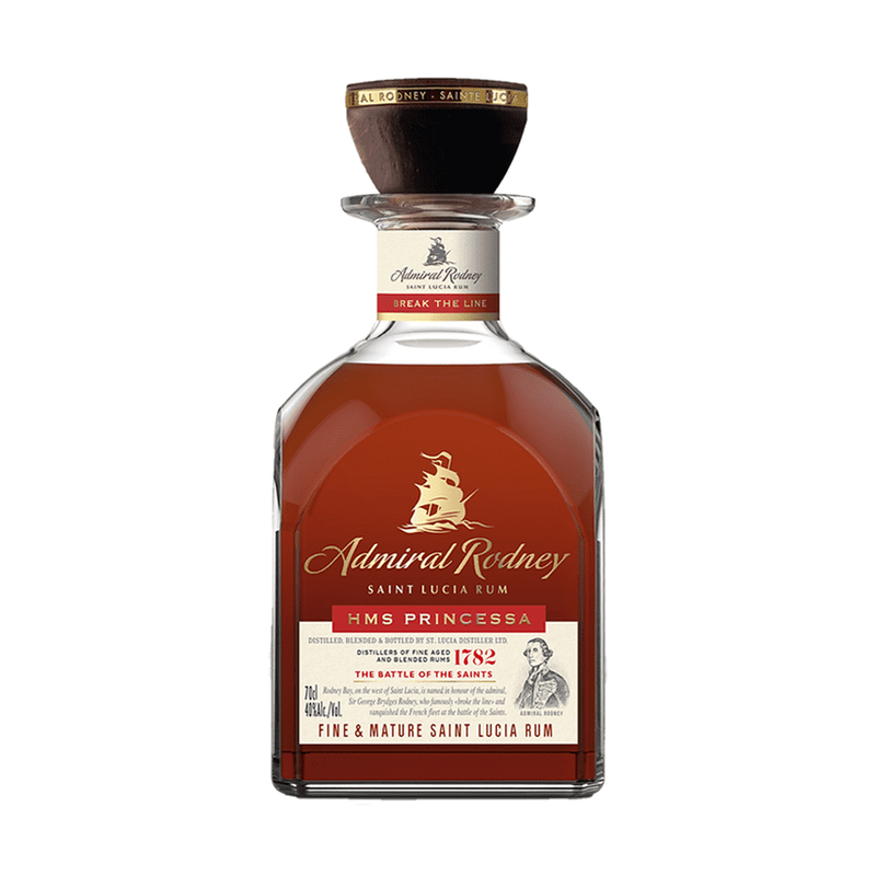 Admiral Rodney HMS Princessa Saint Lucia Rum - LoveScotch.com