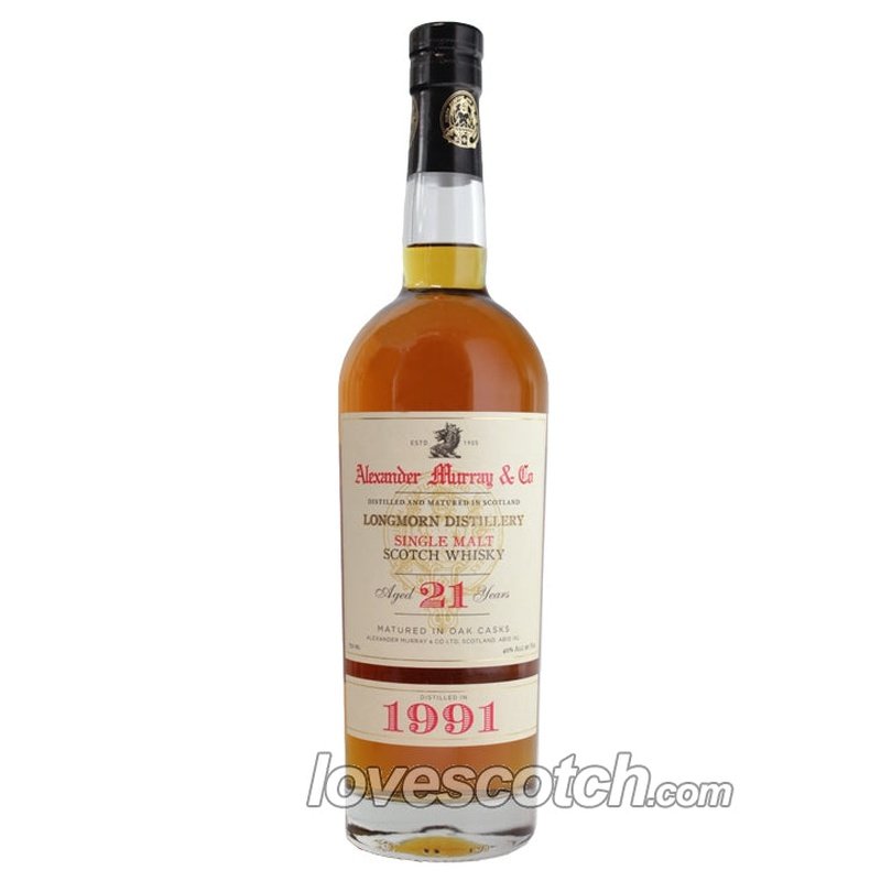 Alexander Murray Longmorn 21 Year Old 1991 - LoveScotch.com