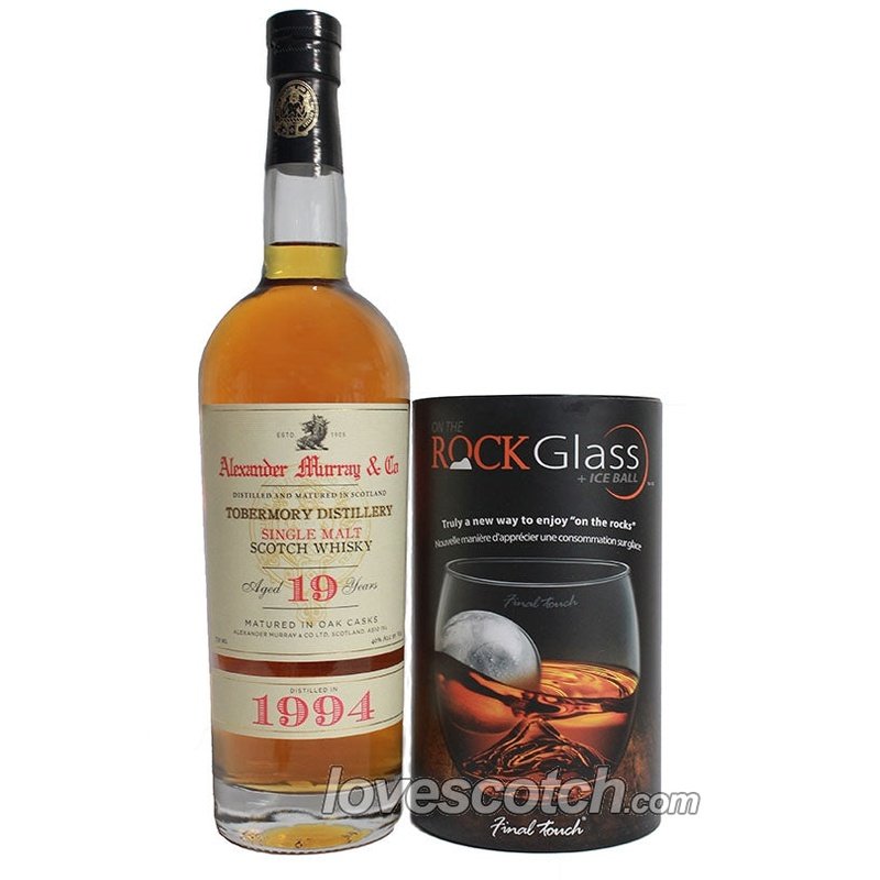 Alexander Murray Tobermory 19 Year Old & Rocks Glass with Ice Ball - LoveScotch.com