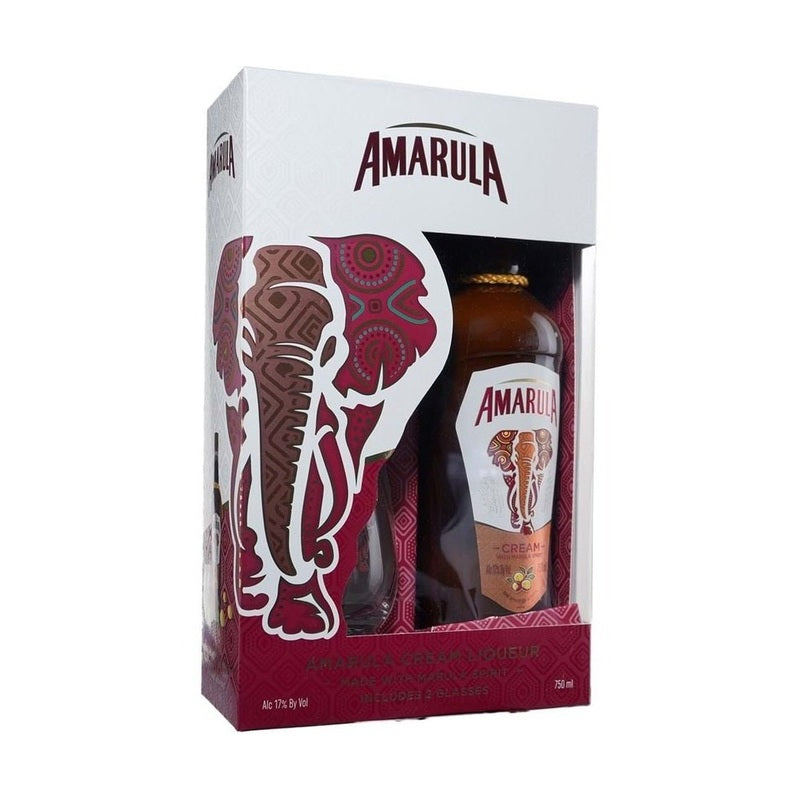 Amarula Cream Liqueur w/2 Glasses Gift Pack - LoveScotch.com