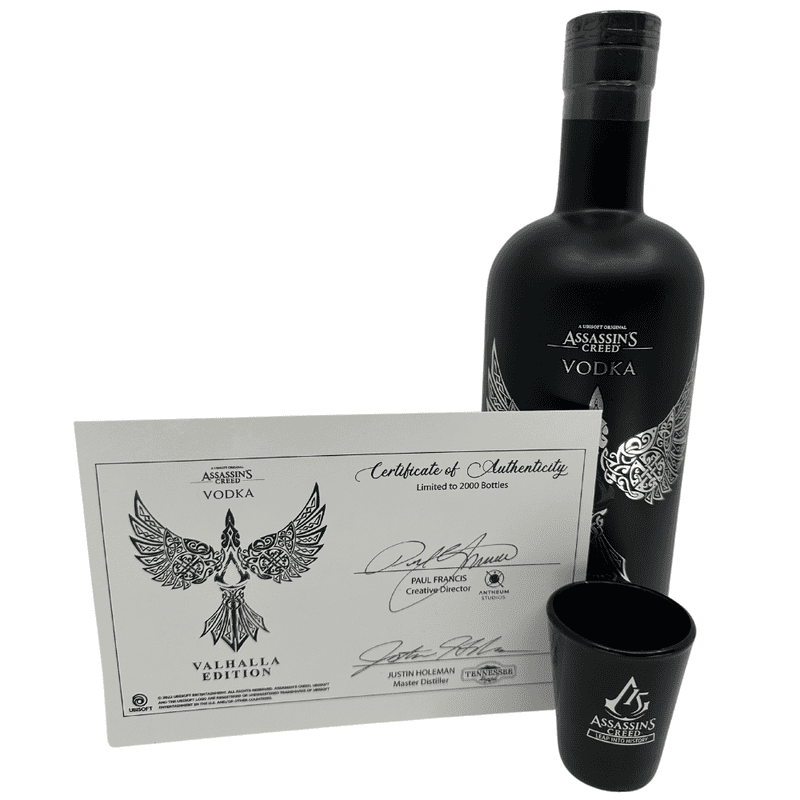 Assassin's Creed Vodka 'Valhalla Edition' Collectors Release with Certificate & Glass - LoveScotch.com