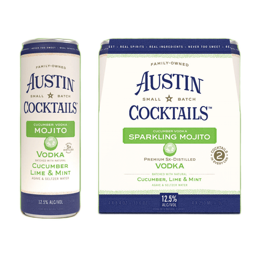 Austin Cocktails Sparkling Cucumber Vodka Mojito 4-Pack - LoveScotch.com