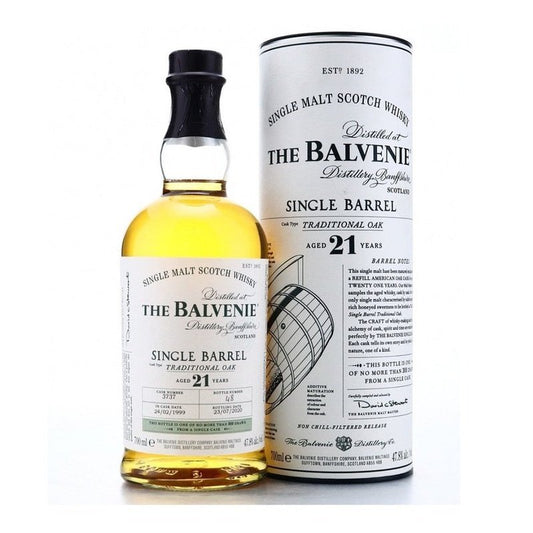 The Balvenie 21 Year Old Single Barrel Traditional Oak Single Malt Scotch Whisky - LoveScotch.com