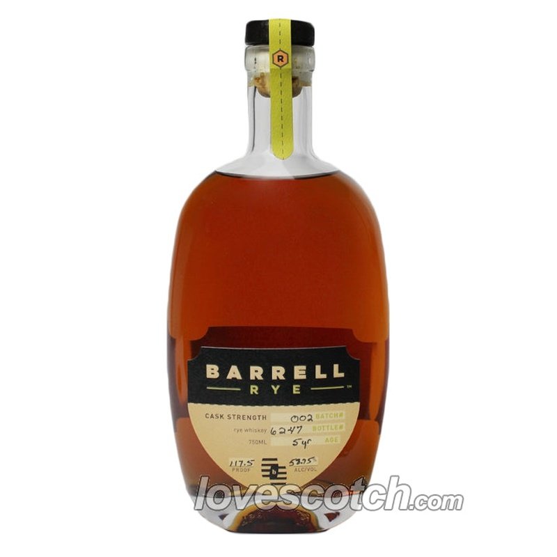 Barrell Rye 5 Year Old Cask Strength Batch 002 - LoveScotch.com