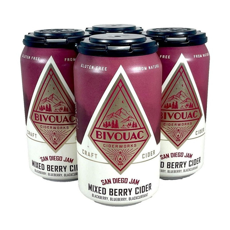Bivouac Ciderworks 'San Diego Jam' Mixed Berry Cider 4-Pack - LoveScotch.com