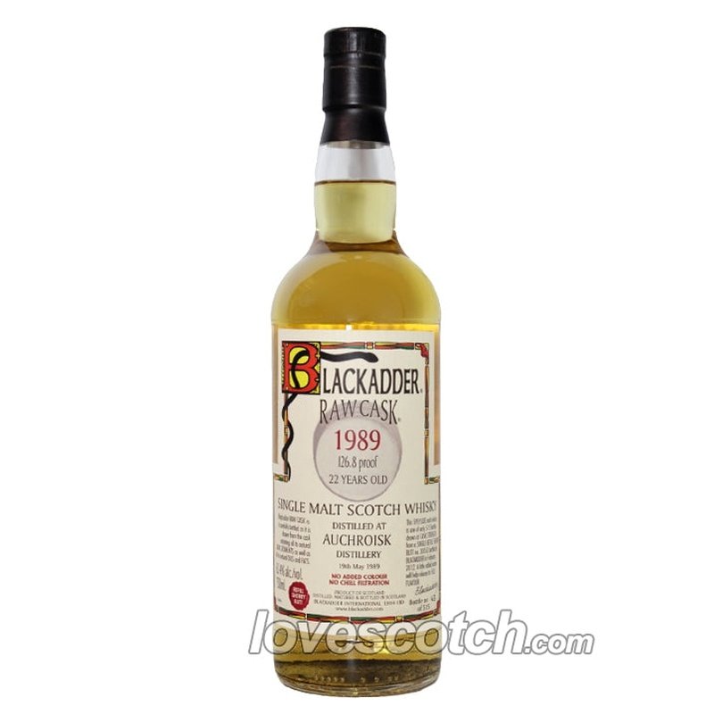 Blackadder Raw Cask Auchroisk 22 Year Old 1989 - LoveScotch.com