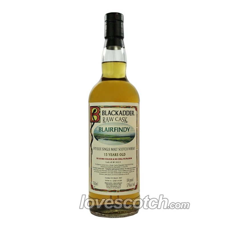 Blackadder Raw Cask Blairfindy 15 Year Old - LoveScotch.com
