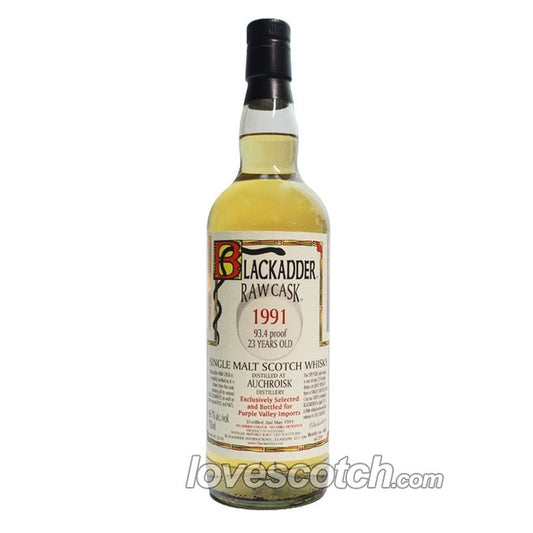 Blackadder Raw Cask 23 Year Old Auchroisk 1991 - LoveScotch.com