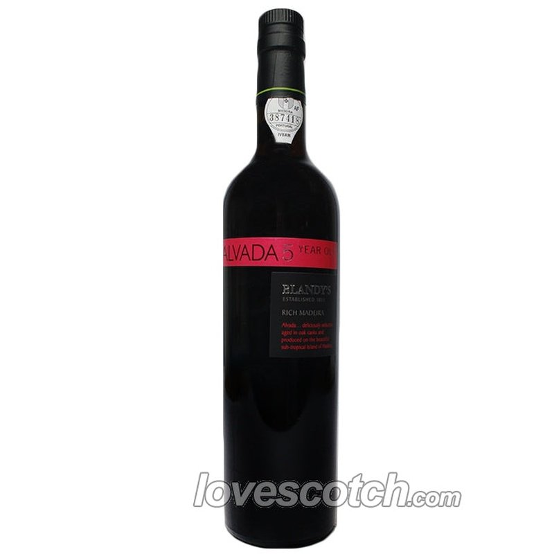 Blandy's Alvada 5 Year Old Rich Madeira - LoveScotch.com