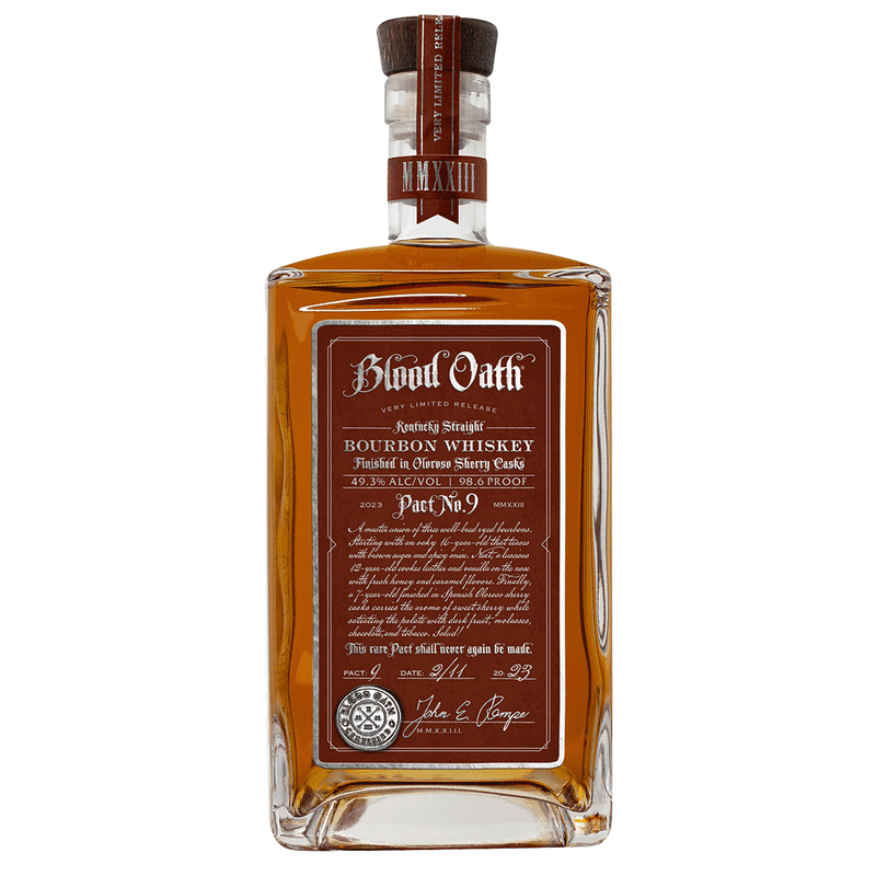Blood Oath Pact No. 9 Oloroso Sherry Cask Finish Kentucky Straight Bourbon Whiskey - LoveScotch.com