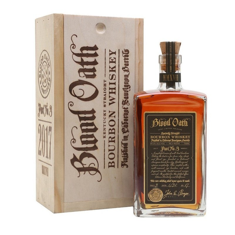 Blood Oath Pact No. 3 Kentucky Straight Bourbon Whiskey Cabernet Sauvignon Barrels Finish - LoveScotch.com