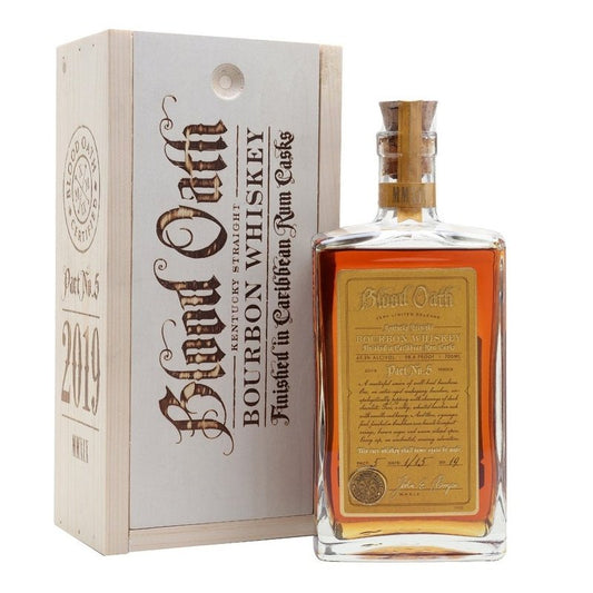 Blood Oath Pact No. 5 Kentucky Straight Bourbon Whiskey Caribbean Rum Casks Finish - LoveScotch.com