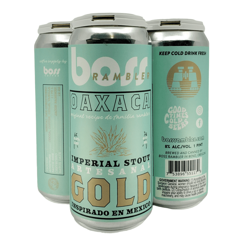 Boss Rambler Oaxaca Gold Imperial Stout Beer 4-Pack - LoveScotch.com