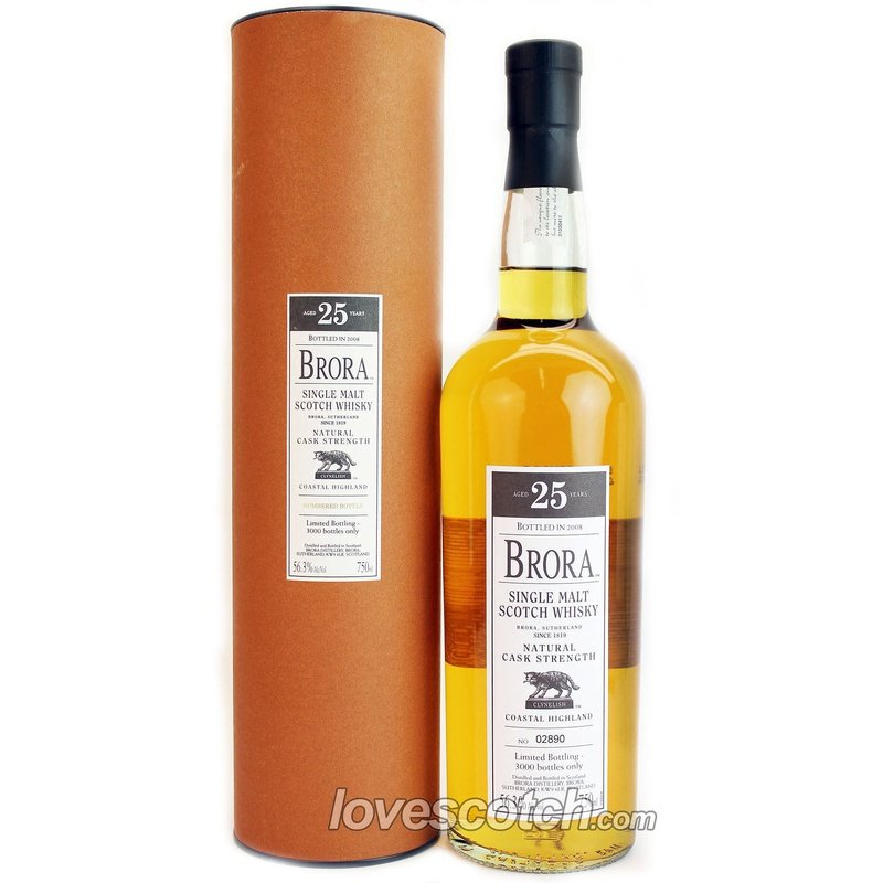 Brora Natural Cask Strength 25 Year Old - LoveScotch.com