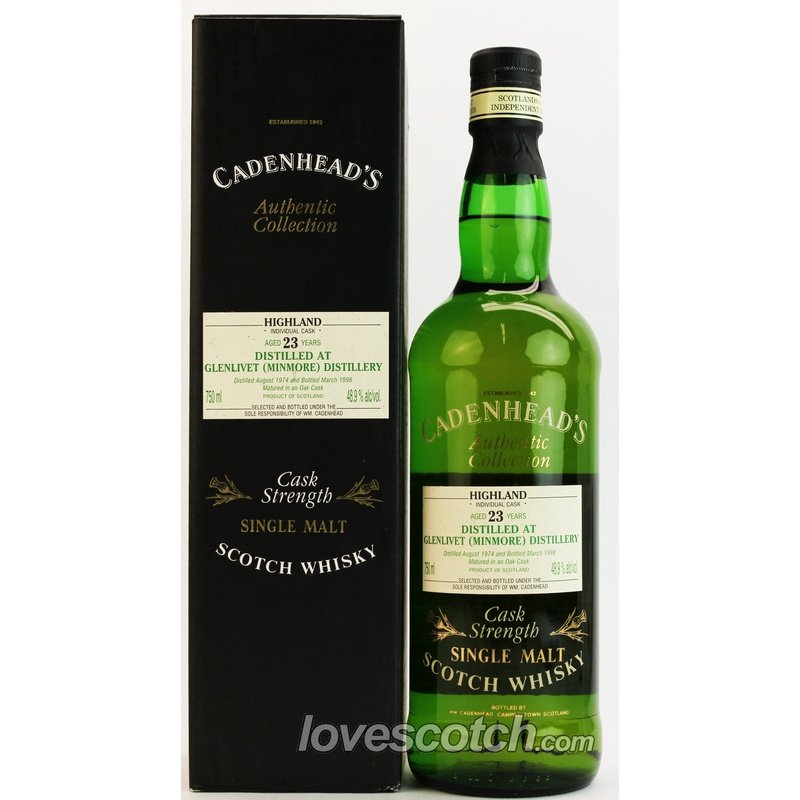 Cadenhead's Minmore 1974 23 Years Old - LoveScotch.com