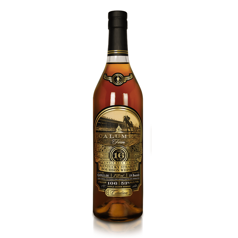 Calumet Farm Single Rack Black 16 Year Old Kentucky Straight Bourbon Whiskey - LoveScotch.com