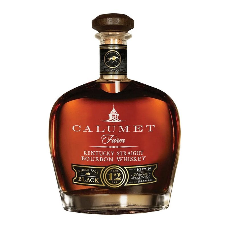 Calumet Farm Single Rack Black 12 Year Old Kentucky Straight Bourbon Whiskey - LoveScotch.com