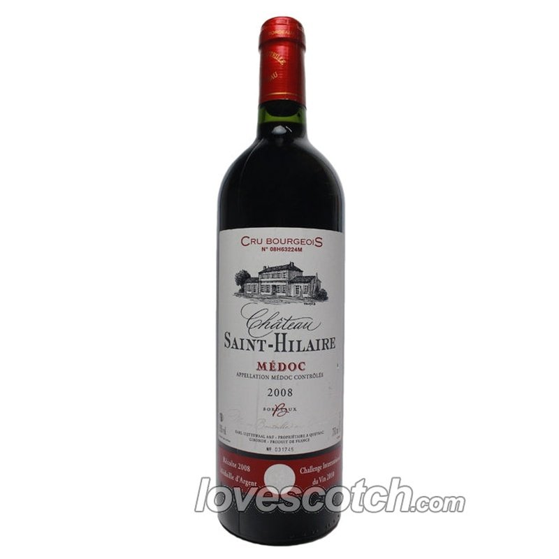 Chateau Saint-Hilaire Medoc 2008 - LoveScotch.com