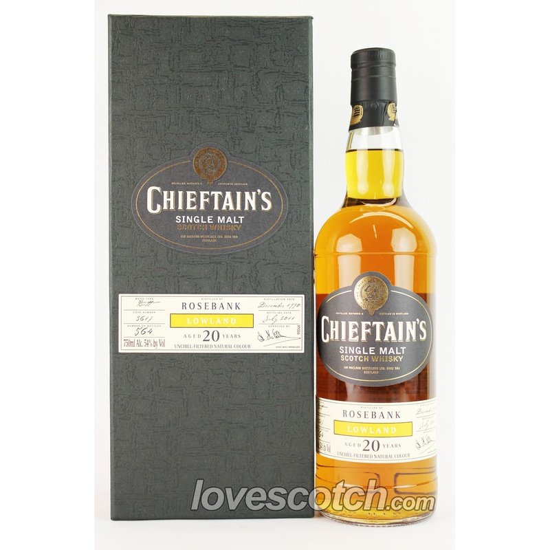 Chieftain's Rosebank 20 Year Old - LoveScotch.com