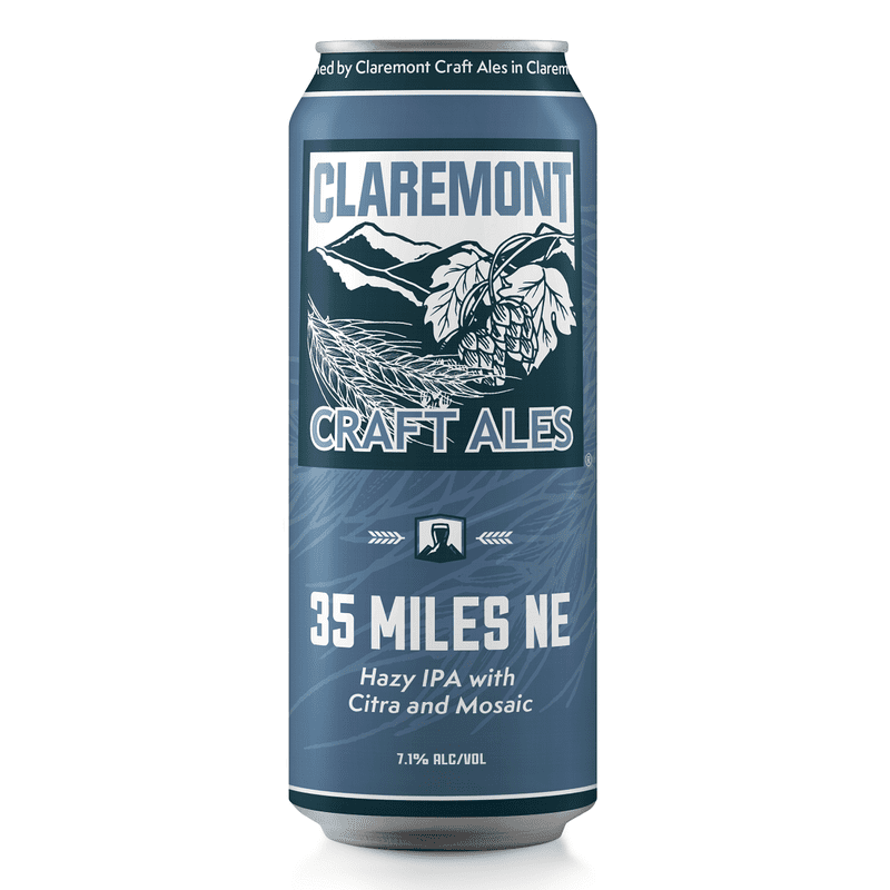 Claremont Craft Ales 35 Miles NE Hazy IPA Beer 4-Pack - LoveScotch.com