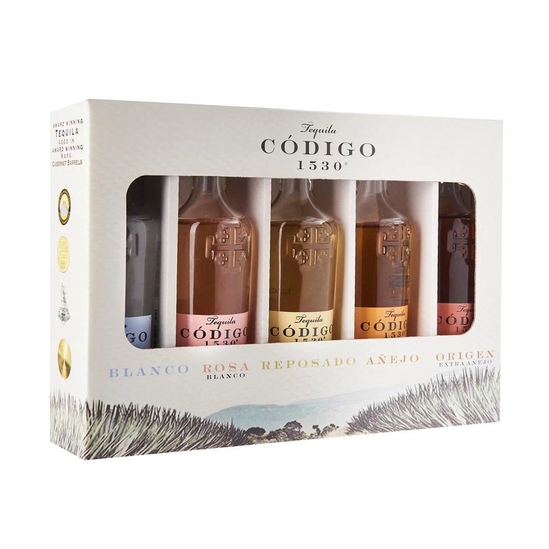 Código 1530 Blanco/Rosa/Reposado/Anejo/Extra Anejo 5-Pack Gift Set - LoveScotch.com