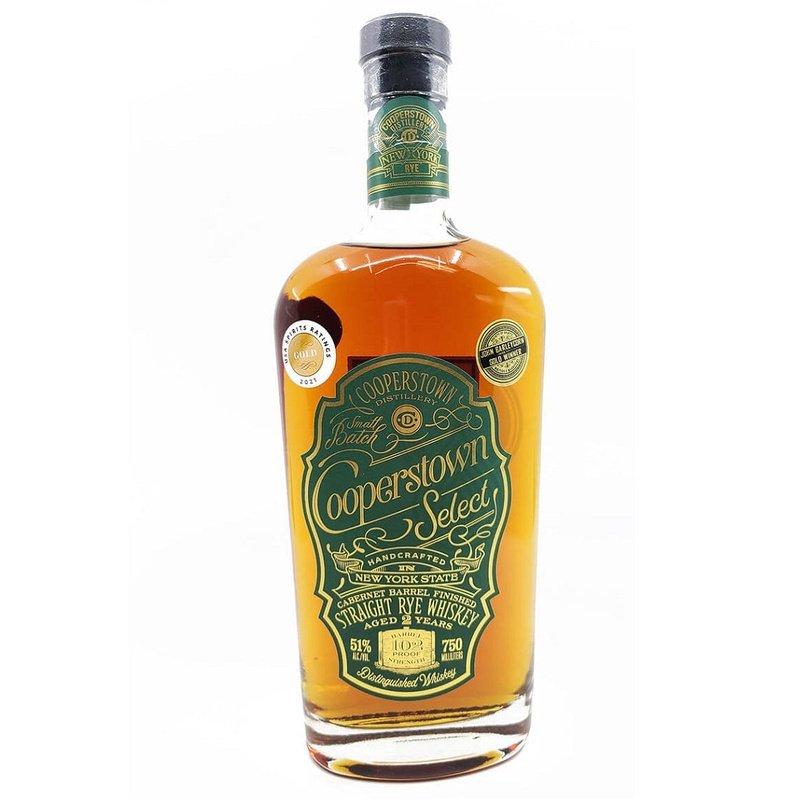 Cooperstown Select 2 Year Old Cabernet Barrel Finished Straight Rye Whiskey - LoveScotch.com