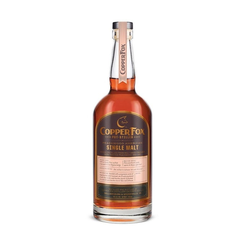 Copper Fox Peachwood American Single Malt Whisky - LoveScotch.com