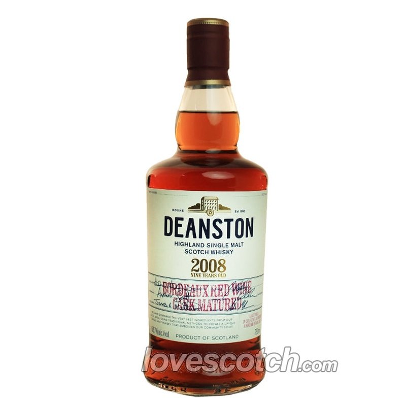 Deanston 9 Year Old Bordeaux Red Wine Cask 2008 - LoveScotch.com