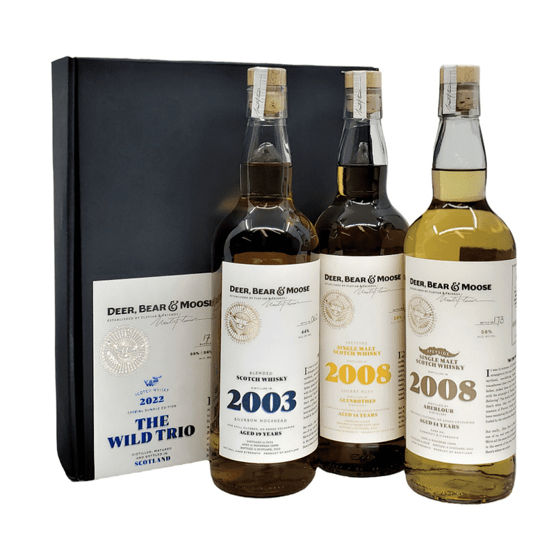 Deer, Bear & Moose 'The Wild Trio' 2022 Special Bundle Scotch Whisky - LoveScotch.com
