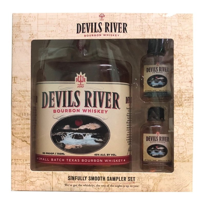 Devils River Bourbon Whiskey + Rye 50ml + Barrel Strength 50ml Gift Set - LoveScotch.com