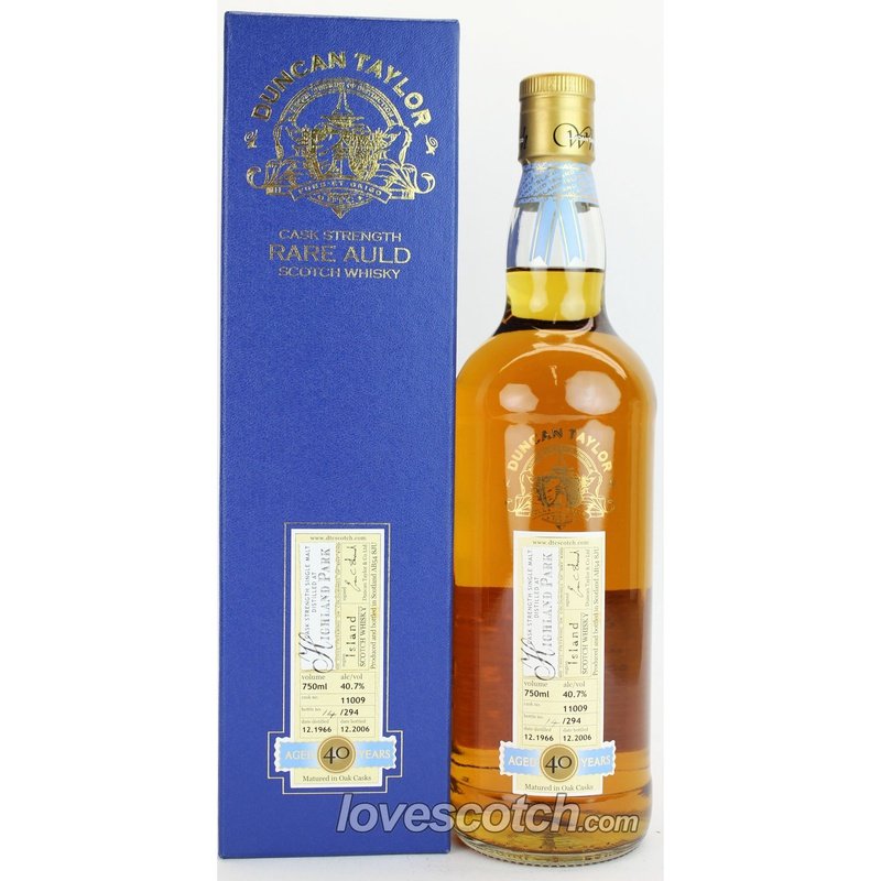 Duncan Taylor Highland Park Island 40 Years Old - LoveScotch.com