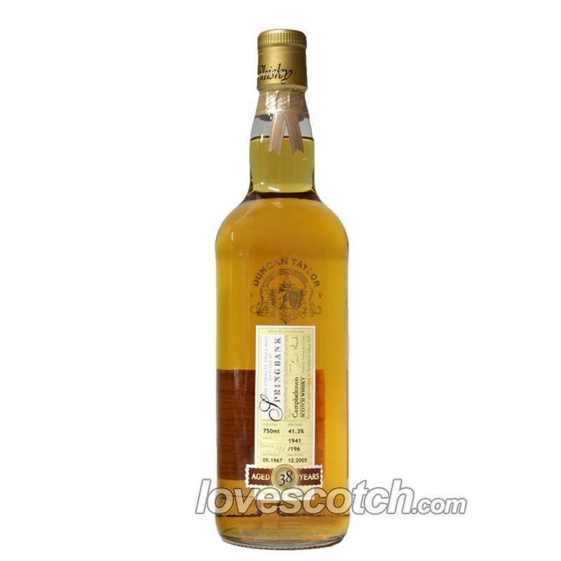 Duncan Taylor Springbank Campbeltown 38 Years Old - LoveScotch.com