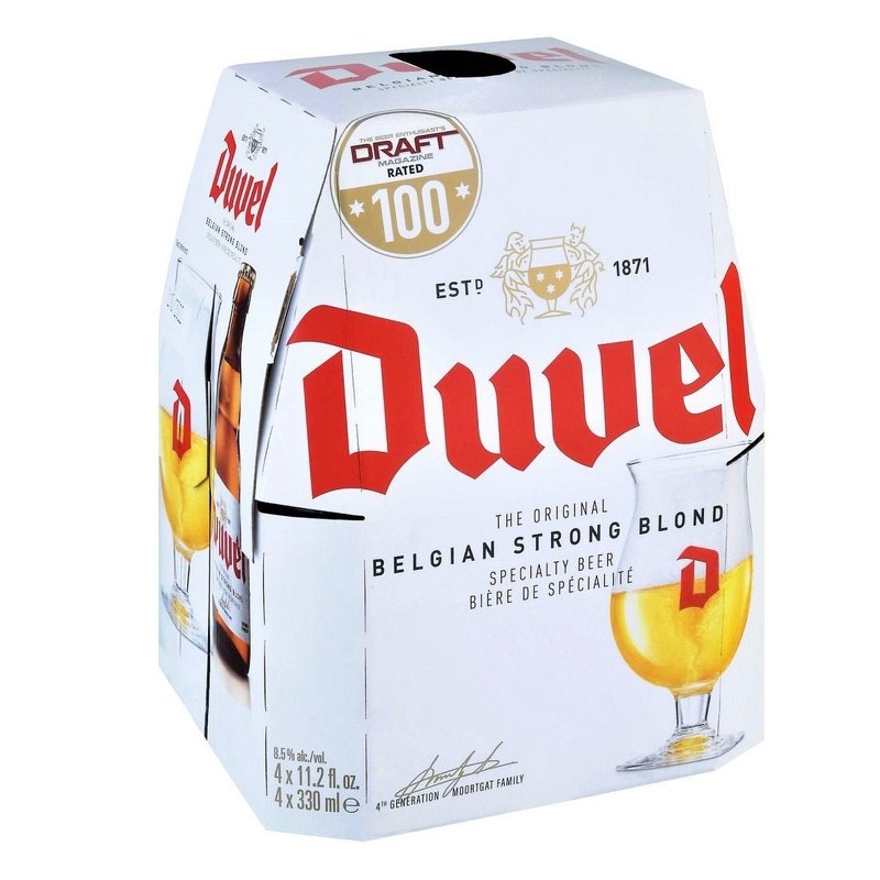 Duvel Belgian Strong Blond Beer 4-Pack - LoveScotch.com