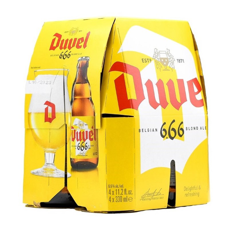 Duvel 6.66% Belgian Blond Ale Beer 4-Pack - LoveScotch.com