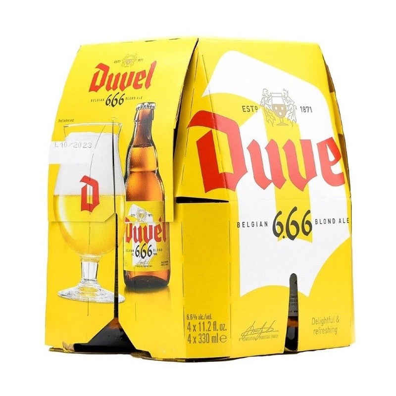 Duvel 6.66% Belgian Blond Ale Beer 4-Pack - LoveScotch.com