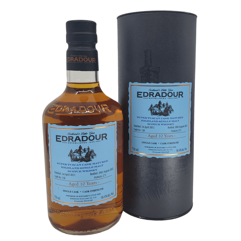 Edradour 10 Year Old Super Tuscan Cask Matured Single Malt Scotch Whisky - LoveScotch.com