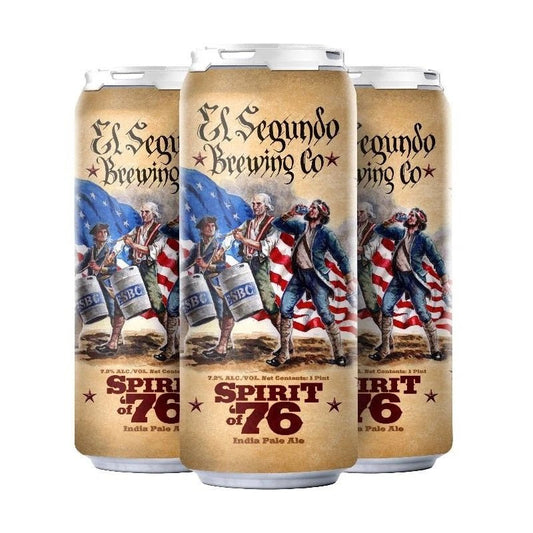 El Segundo Brewing Co. Spirit of '76 IPA Beer 4-Pack - LoveScotch.com